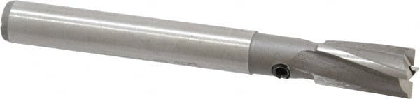 Made in USA - 9/32" Diam, 1/4" Shank, Diam, 4 Flutes, Straight Shank, Interchangeable Pilot Counterbore - USA Tool & Supply