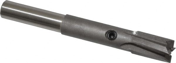 Made in USA - 5/16" Diam, 1/4" Shank, Diam, 4 Flutes, Straight Shank, Interchangeable Pilot Counterbore - USA Tool & Supply