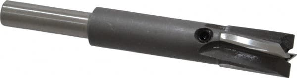 Made in USA - 13/32" Diam, 1/4" Shank, Diam, 4 Flutes, Straight Shank, Interchangeable Pilot Counterbore - USA Tool & Supply