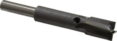 Made in USA - 7/16" Diam, 1/4" Shank, Diam, 4 Flutes, Straight Shank, Interchangeable Pilot Counterbore - USA Tool & Supply