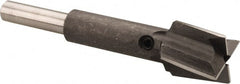 Made in USA - 5/8" Diam, 1/4" Shank, Diam, 4 Flutes, Straight Shank, Interchangeable Pilot Counterbore - USA Tool & Supply