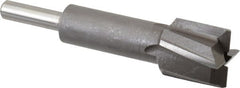 Made in USA - 23/32" Diam, 1/4" Shank, Diam, 4 Flutes, Straight Shank, Interchangeable Pilot Counterbore - USA Tool & Supply