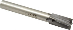 Made in USA - 5/8" Diam, 1/2" Shank, Diam, 4 Flutes, Straight Shank, Interchangeable Pilot Counterbore - USA Tool & Supply