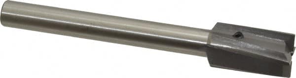 Made in USA - 13/16" Diam, 1/2" Shank, Diam, 4 Flutes, Straight Shank, Interchangeable Pilot Counterbore - USA Tool & Supply