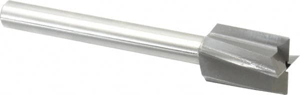 Made in USA - 1" Diam, 1/2" Shank, Diam, 4 Flutes, Straight Shank, Interchangeable Pilot Counterbore - USA Tool & Supply