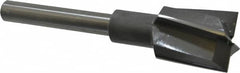 Made in USA - 1-5/16" Diam, 1/2" Shank, Diam, 4 Flutes, Straight Shank, Interchangeable Pilot Counterbore - USA Tool & Supply