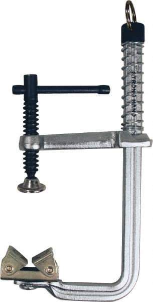 Strong Hand Tools - 3-1/4" Deep Throat, 5-1/2" Max Capacity, Standard Sliding Arm Clamp - 500 Lb Clamping Pressure - USA Tool & Supply