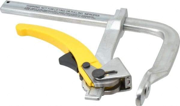 Strong Hand Tools - 4-3/4" Deep Throat, 7" Max Capacity, Standard Sliding Arm Clamp - 1,000 Lb Clamping Pressure - USA Tool & Supply