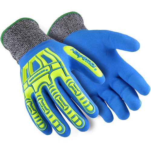 Full Sandy Nitrile Dip with Hi-Vis Cut Resistant Shell, Size XL