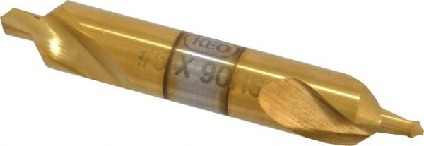 Keo - #5 Plain Cut 90° Incl Angle High Speed Steel Combo Drill & Countersink - USA Tool & Supply