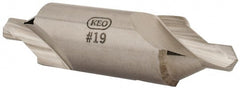 Keo - #19 Bell Cut 60° Incl Angle High Speed Steel Combo Drill & Countersink - USA Tool & Supply