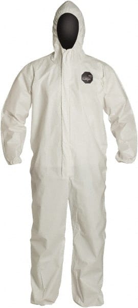 Dupont - 25-Pack Size 2XL Film Laminate General Purpose Coveralls - USA Tool & Supply