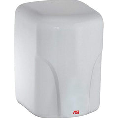 ASI-American Specialties, Inc. - 1600 Watt White Finish Electric Hand Dryer - 220-240 Volts, 7.3 Amps, 8-1/16" Wide x 11-19/64" High x 7-5/64" Deep - USA Tool & Supply