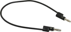 Pomona - Black Electrical Test Equipment Banana Plug - Use with 1581, 4702 Banana Plugs, Standard Banana Plugs - USA Tool & Supply