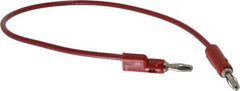 Pomona - Red Electrical Test Equipment Banana Plug - Use with 1581, 2854 Banana Plugs, Standard Banana Plugs - USA Tool & Supply