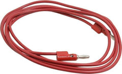 Pomona - Red Electrical Test Equipment Banana Plug - Use with 1581, 2854 Banana Plugs, Standard Banana Plugs - USA Tool & Supply