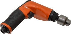 Dotco - 1/4" Keyed Chuck - Pistol Grip Handle, 5,200 RPM, 0.6 hp, 90 psi - USA Tool & Supply