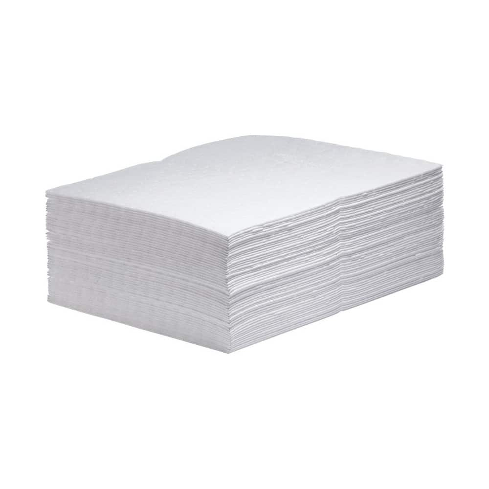 Pads, Rolls & Mats; Product Type: Pad; Application: Oil Only; Overall Length (Inch): 20 in; Total Package Absorption Capacity: 11 gal; Material: Polypropylene; Fluids Absorbed: Oil Based Liquids; Oil; Fuel; Absorbency Weight: Heavy; Width (Decimal Inch -