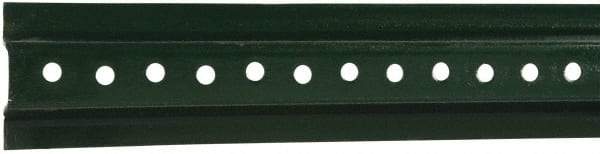 NMC - 8' High, Traffic Sign Post - Steel, 3/8" Hole Diam, Green - USA Tool & Supply