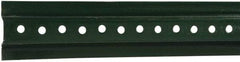 NMC - 8' High, Traffic Sign Post - Steel, 3/8" Hole Diam, Green - USA Tool & Supply