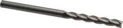 Kennametal - 1/4", 1-3/4" LOC, 1/4" Shank Diam, 4" OAL, 3 Flute, Solid Carbide Square End Mill - Single End, Uncoated, Spiral Flute, 37° Helix, Centercutting, Right Hand Cut, Right Hand Flute, Series AADE - USA Tool & Supply