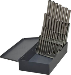 Made in USA - 29 Piece, 1/16 to 1/2", Bright Finish, High Speed Steel Drill Blank Set - USA Tool & Supply