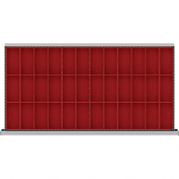 LISTA - 36-Compartment Drawer Divider Layout for 3.15" High Drawers - USA Tool & Supply