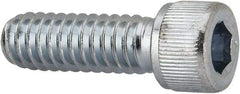 Value Collection - 1/4-20 UNC Hex Socket Drive, Socket Cap Screw - Alloy Steel, Zinc-Plated Finish, Fully Threaded, 3/4" Length Under Head - USA Tool & Supply