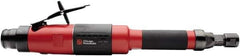 Chicago Pneumatic - 1/4" Collet, Straight Handle, Air Extended Length Die Grinder - 18,000 RPM, Rear Exhaust, 36.8 CFM, 1 hp, 90 psi, 9.5mm Inlet - USA Tool & Supply