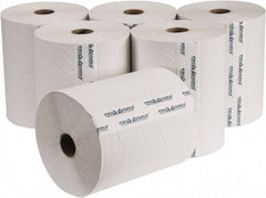 PRO-SOURCE - Hard Roll of 1 Ply White Paper Towels - 10" Wide, 800' Roll Length - USA Tool & Supply