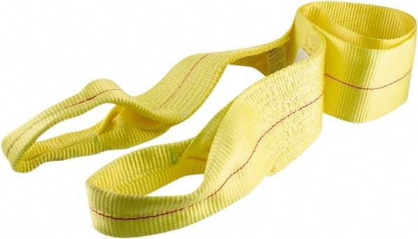 Erickson Manufacturing - Loop Polyester Tow Strap - 6' Long, 15,000 Lb Capacity - USA Tool & Supply