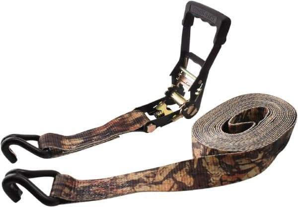 Erickson Manufacturing - 27' Long x 2" Wide, 10,000 Lb Basket Capacity, Polyester & Steel Web Sling - Camouflage Green - USA Tool & Supply