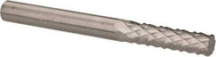 Accupro - 1/4" Diam, 3/4" LOC, Plain End, Solid Carbide Diamond Pattern Router Bit - Right Hand Cut, 2-1/2" OAL, 1/4" Shank Diam, Use on Fiberglass - USA Tool & Supply