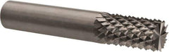 Accupro - 1/2" Diam, 1" LOC, Burr End, Solid Carbide Diamond Pattern Router Bit - Right Hand Cut, 3" OAL, 1/2" Shank Diam, Use on Fiberglass - USA Tool & Supply