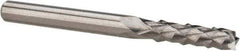 Accupro - 1/8" Diam, 1/2" LOC, Burr End, Solid Carbide Diamond Pattern Router Bit - Right Hand Cut, 1-1/2" OAL, 1/8" Shank Diam, Use on Fiberglass - USA Tool & Supply