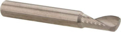 Accupro - 3/16" Cutting Diam x 3/8" Length of Cut, 1 Flute, Upcut Spiral Router Bit - Uncoated, Right Hand Cut, Solid Carbide, 1-1/2" OAL x 3/16" Shank Diam, Single Edge, 22° Helix Angle - USA Tool & Supply