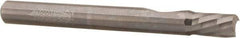 Accupro - 1/4" Cutting Diam x 3/8" Length of Cut, 1 Flute, Downcut Spiral Router Bit - Uncoated, Right Hand Cut, Solid Carbide, 2-1/2" OAL x 1/4" Shank Diam, Single Edge, 21° Helix Angle - USA Tool & Supply