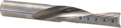 Accupro - 1/2" Cutting Diam x 1-5/8" Length of Cut, 1 Flute, Downcut Spiral Router Bit - Uncoated, Right Hand Cut, Solid Carbide, 3-1/2" OAL x 1/2" Shank Diam, Single Edge, 21° Helix Angle - USA Tool & Supply