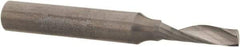 Accupro - 5/32" Cutting Diam x 9/16" Length of Cut, 1 Flute, Upcut Spiral Router Bit - Uncoated, Right Hand Cut, Solid Carbide, 2" OAL x 1/4" Shank Diam, Single Edge, 21° Helix Angle - USA Tool & Supply