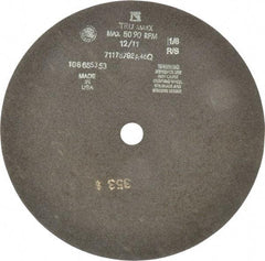 Tru-Maxx - 12" 46 Grit Aluminum Oxide Cutoff Wheel - 1/8" Thick, 1" Arbor, 3,024 Max RPM, Use with Stationary Tools - USA Tool & Supply