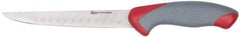 Clauss - 6-1/2" Long Blade, Stainless Steel, Fine Edge, Slicing Knife - 12" OAL, Comfort Grip Handle - USA Tool & Supply