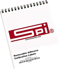 SPI - Inspection Label - Legend: Calibration, English, Green & White, 2" Long x 1/2" High, No Coating - USA Tool & Supply