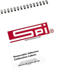 SPI - Inspection Label - Legend: Shelf Life, English, Black & White, 2" Long x 1/2" High, No Coating - USA Tool & Supply