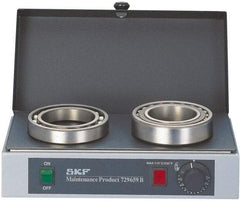 SKF - 16" Long x 10 Wide x 5" High, 110 Volt Hot Plate - 120 to 390°F, 1 Burner, 1000 Watt - USA Tool & Supply