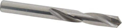 Made in USA - 19/64" 118° Spiral Flute Carbide-Tipped Screw Machine Drill Bit - Bright Finish, Right Hand Cut, 1-5/8" Flute Length, 2-13/16" OAL, Standard Point, Straight Shank - USA Tool & Supply