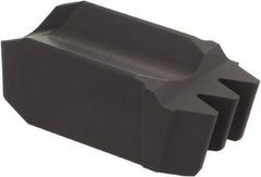 Iscar - 143563GPV Grade IC428, 11.14mm Cutting Width Carbide Grooving Insert - 3.42mm Max Depth of Cut, Neutral, 0.45mm Corner Radius, TiC/Al2O3 Finish - USA Tool & Supply