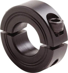 Climax Metal Products - 23mm Bore, Steel, Two Piece Clamp Collar - 1-7/8" Outside Diam - USA Tool & Supply