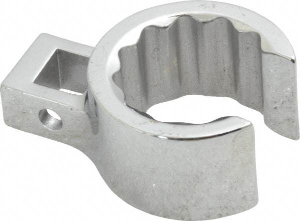 Proto - 15/16" 12 Point 3/8" Drive Chrome Flare Nut Crowfoot Wrench - 1-3/8" Head Diam x 3/4" Head Thickness, 1-1/2" OAL - USA Tool & Supply