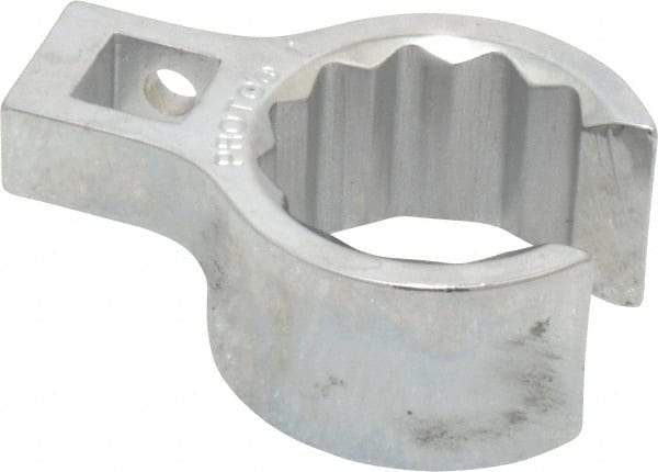 Proto - 1" 12 Point 3/8" Drive Chrome Flare Nut Crowfoot Wrench - 1-29/64" Head Diam x 25/32" Head Thickness, 1" OAL - USA Tool & Supply