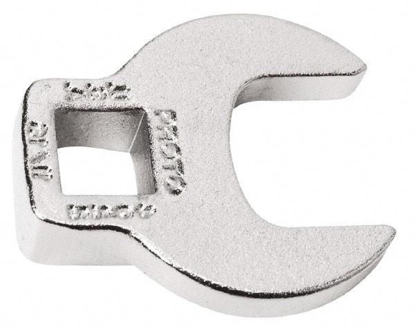 Proto - 2-1/4" 3/8" Drive Chrome Open End Crowfoot Wrench - 0.53" Head Diam x 1/4" Head Thickness - USA Tool & Supply